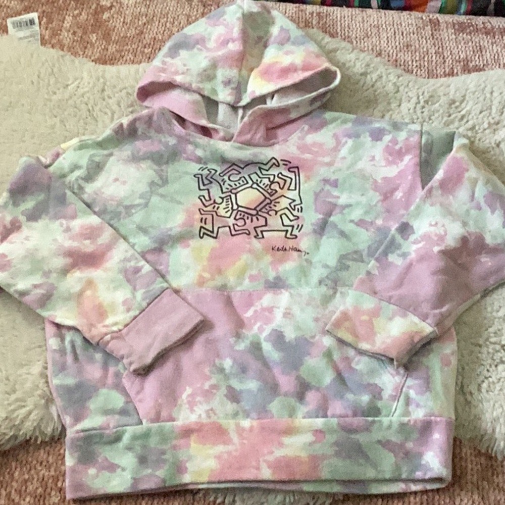 Old Navy Keith Haring Tie Dye Hoodie